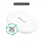 eSTUFF INFINITE (GRS) Wireless Charger Pad 15W. White