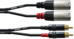 Cordial 2 x RCA - 2 x XLR -audiokaabel, 3 m (CFU3MC)