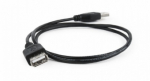 Gembird USB mees - USB naine 0,75m must