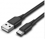 Vention USB-C kaabel 2.0/0.25m must CTHBC