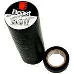 Beast Teipliist isolatsioon 19mm/10m must komplekt 10tk