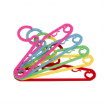 Ordinett Laste riidepuud 5 tk, plastmassist beebiamor 29,5x0,45x15,5 cm, assortii