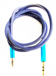 Mocco Tekstiili Premium AUX-kaabel 3,5 mm - 3,5 mm 1 m sinine