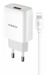 iKaku Kaku KSC-396 Nutikas USB-pistikupesa 2,4A laadija + USB-Lightning kaabel 1m