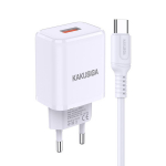 iKaku KSC-917 QC3.0 18W nutiklaadija he USB-pordiga, Type-C kaabel, valge