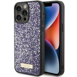 GUESS GUHCP15XPFGSBSP iPhone 15 Pro Max 6.7" lilla/violetne kvakaaneline metalllogo Rhinestone Metal Logo