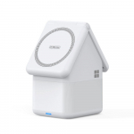 W20 4-in-1 House-shaped Magnetic Wireless Charger Stand 15W White