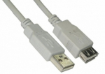 Brackton USB kabel 2m, mees- ja naispool, valge