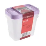 Keeeper Toidukarpide komplekt lekujuline 3x1L Fredo "Fresh" lbipaistev/hele lilla