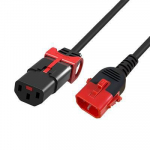 MicroConnect Powercord C13 IEC Lock+ - C14 IEC Lock Dual Locking black