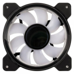 KOLINK Umbra Void HDB ARGB Led PWM - 120 mm arvuti korpuse ventilaator 12 cm, must, valge, 1 tk