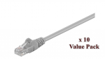 MicroConnect U/UTP CAT5e 5M Grey 10 Pack 1 pcs. = 10 pcs. in one bag