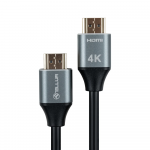 Tellur Kiire HDMI 2.0 kaabel, 4K 18Gbps pistik-pistik Ethernet kullatud 1,5m must