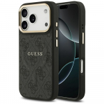 GUESS iPhone'i 17 Pro kest, hildub MagSafe'iga GUHMP17LP4MSEGCK (PU 4G W/ Classic) must