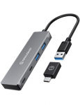 GRAUGEAR G-HUB2A2C-AC liidesihub USB 3.2 Gen 1 (3.1 Gen 1) Type-A + Type-C 5000 Mbit/s hbehall