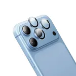Borofone Karastatud klaas BF14 3D metallraamiga kaamerale iPhone 18 Pro/18 Pro Max, helesinine