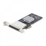 StarTech.com 4-Port GbE SFP Network Card, PCIe 2.0 x2 (x4, x8, x16 Compatible), Intel I350-AM4 4x 1GbE Controller, 1000BASE Copper/Fiber Optic, Desktop/Server Quad-Port Gigabit Ethernet NIC - Windows AND amp; Linux