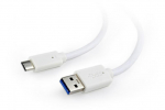 Gembird USB-CUSB3 KAABEL 0,1M VALGE/CCP-USB3-AMCM-W-0,1M