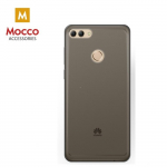 Mocco Ultra tagakaaned 0,3 mm silikoonkohus Huawei Y9 (2018) jaoks, lbipaistev-must