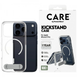 PanzerGlass CARE etui Feature'iga, mis sisaldab statiivi ja MagSafe'i iPhone'ile 17 Pro, lbipaistev