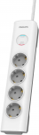 PHILIPS Anti-impulsi pikendusjuhe 4 Schuko pistikupesaga 2m / 16A