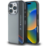 BMW BMHCP16L23HTFEG iPhone 16 Pro 6.3" sari/halli vrvi kvakaane Motosport IML Vertical Stripe (vertikaalsed triibud)
