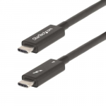 StarTech.com 6 jalgi (2 m) aktiivne Thunderbolt 4 kabel, 40 Gbps, 100 W Power Delivery, 4K/8K video, Intel-sertifitseeritud Thunderbolt kabel hilduv USB4/Thunderbolt 4/USB 3.2/USB Type-C/DisplayPort/Thunderbolt 3 kanssa