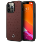 Mercedes MEHCP13LPSQRE iPhone 13 Pro / 13 6,1" punane kvakaaneline nahast thtede muster