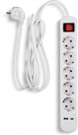 Fuj:tech Fuji:tech 7-osaline pikendusjuhe, 1,5 m, valge (KY-G305SC1,5M)