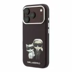 Karl Lagerfeld PU Semi Wrap Smooth Sketch Sujuvad Sketsid Magsafe Riputusega korpus iPhone 18 Pro Max Burgundy