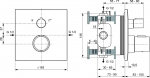 Concealed thermostatic mixer for bath/shower Ideal Standard Ceratherm C100, A7522XG