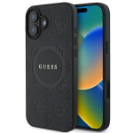 GUESS GUHMP16SPSAPSMEK iPhone 16 6.1" tarna/must kvakott Saffiano Peony klassikaline logo MagSafe