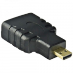 AKYGA AK-AD-10 kaabli suunitaja HDMI Type A (Standard) HDMI Type D (Micro) Must, Kuldne