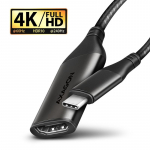 AXAGON RVC-HI2M USB-C - HDMI 2.0 adapter 4K/60Hz alumiiniumist, 25cm kaabel