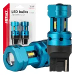 Amio LED-lambid CANBUS T20 7440 W21W 4SMD 1860 Valge 12V 24V -04254