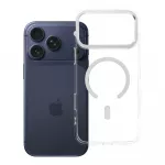 Case for iPhone 17 Pro Max / 18 Pro Max Frame Clear Hybrid Mag Cover compatible with MagSafe transparent