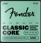 Fender Classic Core Bullets 3255L kitarimng, nikkelitud teras, Bullet-pea .009-.042 (073-3255-403)
