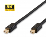 MicroConnect 8K Mini Displayport kaabel 2m versioon 1.4, kullatud pistikud