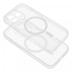 CLEAR MAG COVER case with camera protection compatible with MagSafe for IPHONE 16 Pro Max transparent glitter