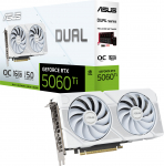 ASUS Dual GeForce RTX 5060 Ti 16 Gt Valge Editsioon nitnohjain (90YV0MH6-M0NA00)