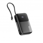 ALOGIC Tandem+ Powerbank 20,000mAh 30W USB-C ja Lightning kabeliga kiiretoitmine - Must