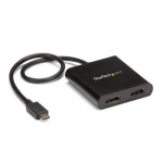StarTech.com 2-portiline mitme monitori adapter - USB-C kuni 2x HDMI videopidiplitur - USB Type-C kuni HDMI MST-tule - kaksik 4K 30Hz vi 1080p 60Hz - Thunderbolt 3 hilduv - ainult Windows