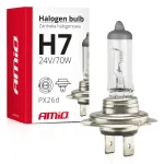 Amio Halogeenlamp H7 24V 70W UV-filter (E8)
