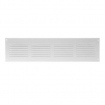 Metal ventilation grille MR4010, 400 x 100 mm, white.
