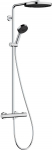 Hansgrohe Pulsify S Puro Showerpipe 260 1jet with Ecostat Fine 24236000