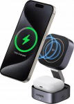 UGREEN Laadija Qi induktsioonlaadija 2in1 W702 iPhone'ile, AirPods'ile, 15W hall