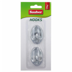 Sauber Konksud 2tk 3x4,7cm, cmovaalsed hbedane