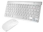 Lamex Keyboard + Optical Mouse Mini Set / Aluminium / White