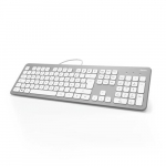 Hama KC-700 keyboard Office USB QWERTZ German Silver
