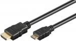 Goobay 74087 HDMI kaabel 3 m HDMI A-tp (standard) HDMI C-tp (mini) must